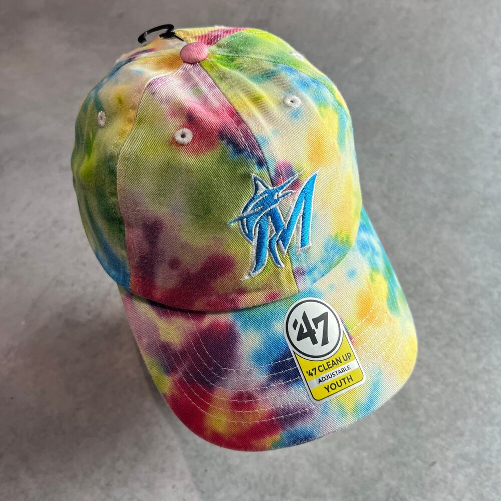 '47 Brand MLB Miami Marlins Kids Cap Hat Tie-Dye Youth OSFA